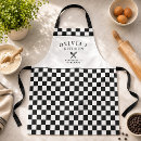 Search for country kitchen aprons Black and white
