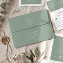 Search for green wedding envelopes Boho