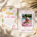 Search for one in the sun birthday invitations Pink and yellow