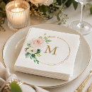 Search for pink floral napkins Rustic