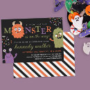 Search for monster baby shower invitations Purple