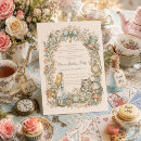 Search for english tea party invitations Alice in wonderland