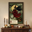 Search for vintage halloween posters Witch