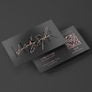 Search for rose gold foil business cards Hairdresser