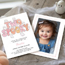 Search for two spooky birthday invitations Girl
