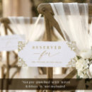 Search for gold reserved wedding signs Elegant