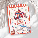 Search for circus 2nd birthday invitations Carnival