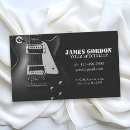 Search for electrical business cards Musician