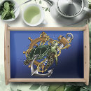 Search for nautical serving trays Marine life