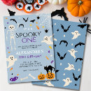 Search for halloween 1st birthday invitations Skeleton