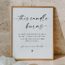 Search for in loving memory wedding signs Modern simple