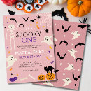 Search for halloween 1st birthday invitations Black cat