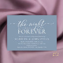 Search for formal rehearsal dinner invitations Dusty blue