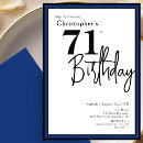 Search for 71st birthday invitations Elegant