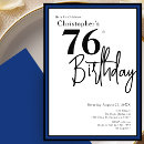 Search for 76th birthday invitations Elegant
