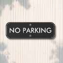Search for no parking outdoor signs Black and white