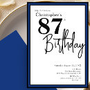 Search for 87th birthday invitations Elegant