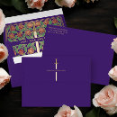 Search for purple and gold envelopes Floral