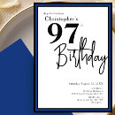Search for 97th birthday invitations For him