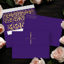 Search for purple and gold envelopes Floral