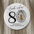 Search for 80th birthday buttons Eighty