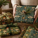 Search for vintage botanical wrapping paper Rustic