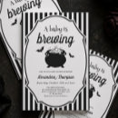 Search for goth baby shower invitations A baby is brewing