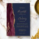 Search for burgundy and navy wedding invitations Modern