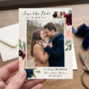 Search for red gold save the dates Watercolor