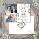 Search for 75th anniversary invitations Floral