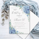 Search for elegant blue 60th birthday invitations Watercolor