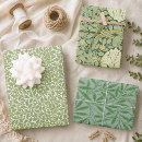 Search for green leaves wrapping paper Vintage