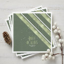 Search for moss green napkins Stripes