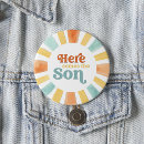 Search for baby shower buttons Here comes the sun