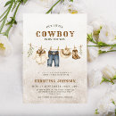 Search for little cowboy baby shower invitations For kids