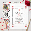 Search for casino 50th birthday invitations Hearts