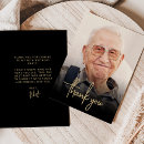 Search for 90th birthday thank you cards Black and gold