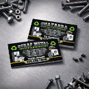 Search for scrap business cards Junk removal