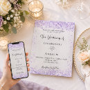 Search for lavender and silver wedding invitations Elegant