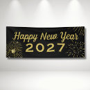 Search for new years eve banners Black gold