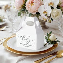 Search for wedding favor boxes Black and white
