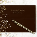 Search for brown wedding envelopes Unique