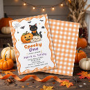 Search for halloween 1st birthday invitations Black cat