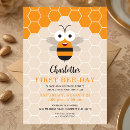 Search for 1st bee day invitations Sweet to be one