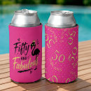 Search for pink flamingo can coolers 50th