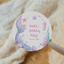 Search for mermaid birthday stickers Unique