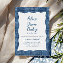 Search for denim baby shower invitations Simple minimalist