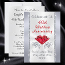 Search for 40th anniversary invitations 40 years