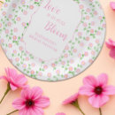 Search for bridal shower paper plates Pink flowers