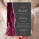 Search for red gray wedding invitations Elegant
